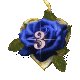 Rose bleue alphabets