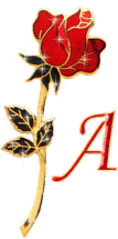 Roses paillettes alphabets