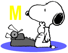 Snoopy alphabets