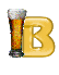 Verre a biere alphabets