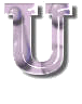 Verre violet alphabets