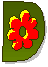 Vert avec la fleur d oranger alphabets