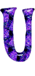 Violet noir alphabets