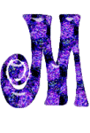 Violet noir alphabets