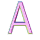 Violet vert 2 alphabets