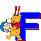 Winnie the pooh 5 alphabets