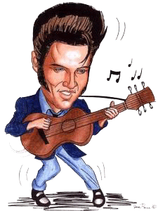 Elvis cartoons celebrites