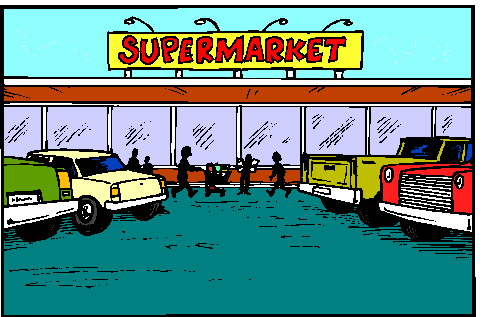 Supermarche clipart