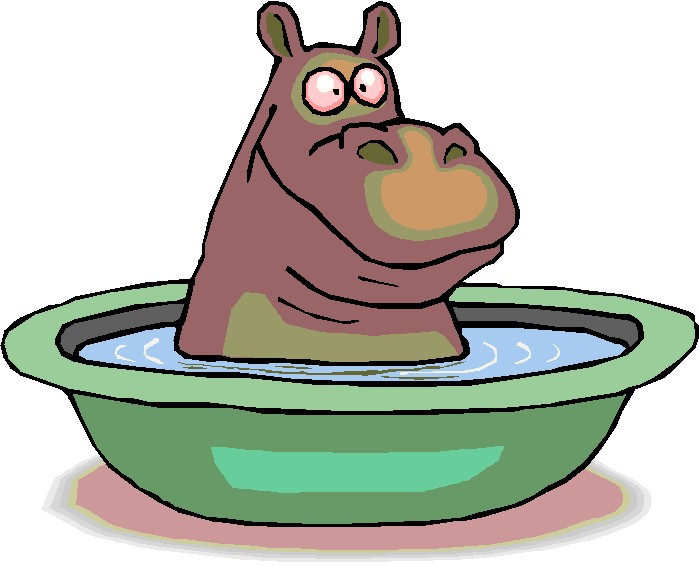 Hippopotames clipart