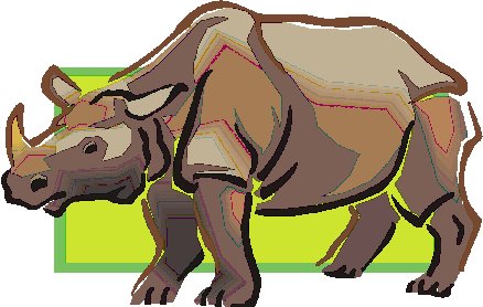 Rhinos clipart