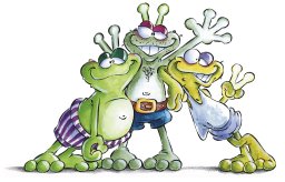 Freres grenouille clipart
