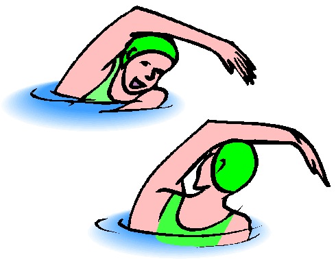 Nage synchronisee clipart