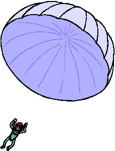 Saut en parachute clipart