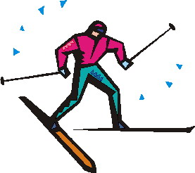 Ski de fond clipart