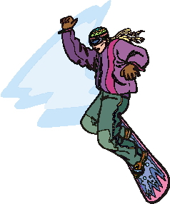 Snowboard clipart