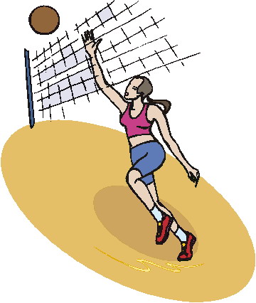 Volley ball clipart