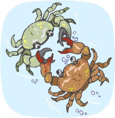 Homards et les crabes clipart