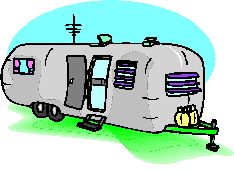 Camping cars et caravanes clipart
