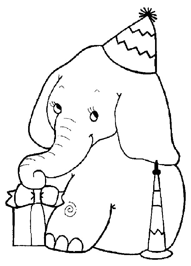 Elephants coloriages