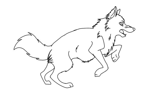 Loups coloriages