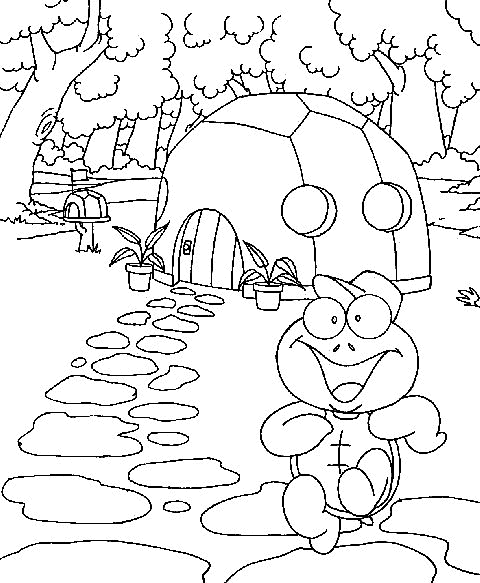Tortue coloriages