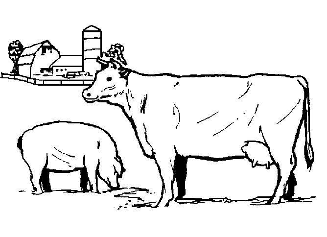 Vache coloriages