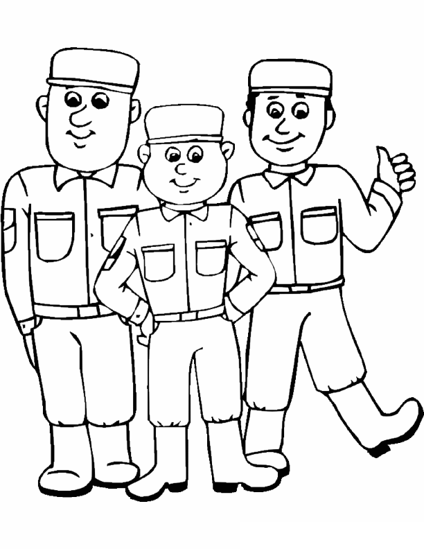 Armee coloriages