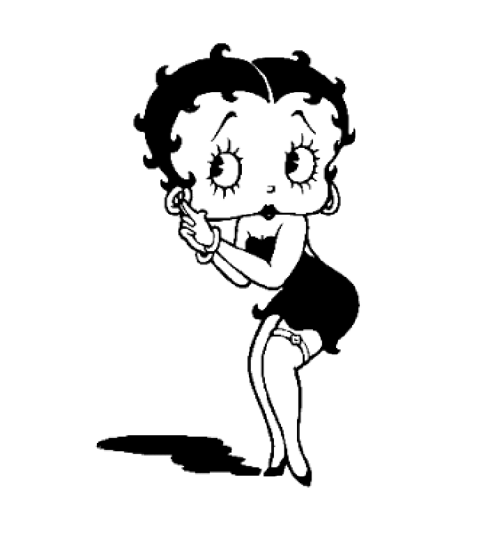 Betty boop coloriages