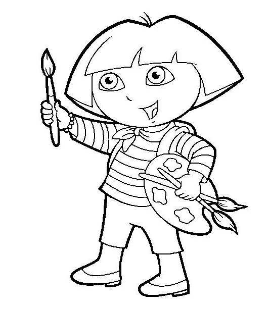 Dora lexploratrice coloriages