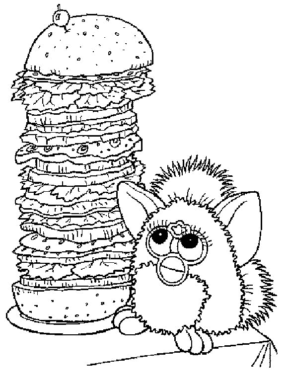 Furby coloriages