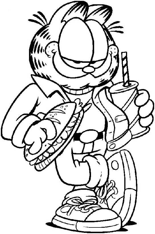 Garfield coloriages