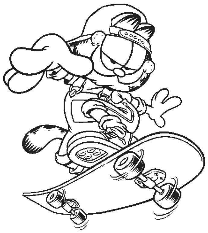 Garfield coloriages