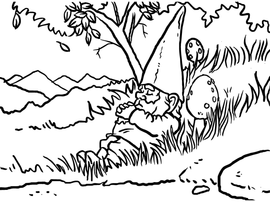 Gnomes coloriages