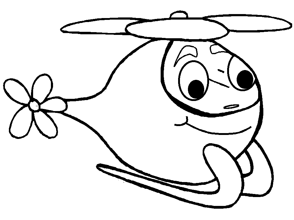 Helicoptere coloriages