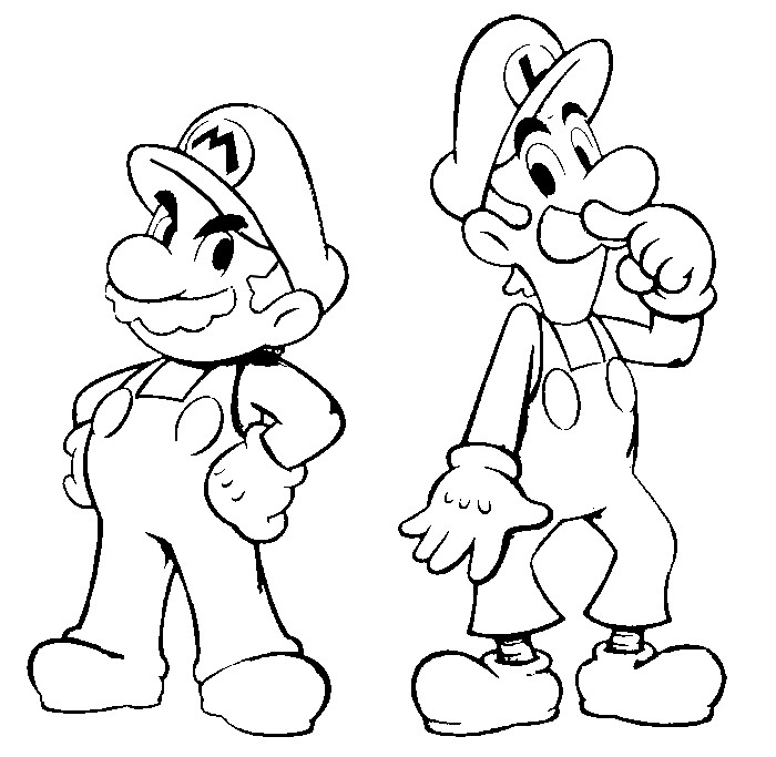 Mario coloriages