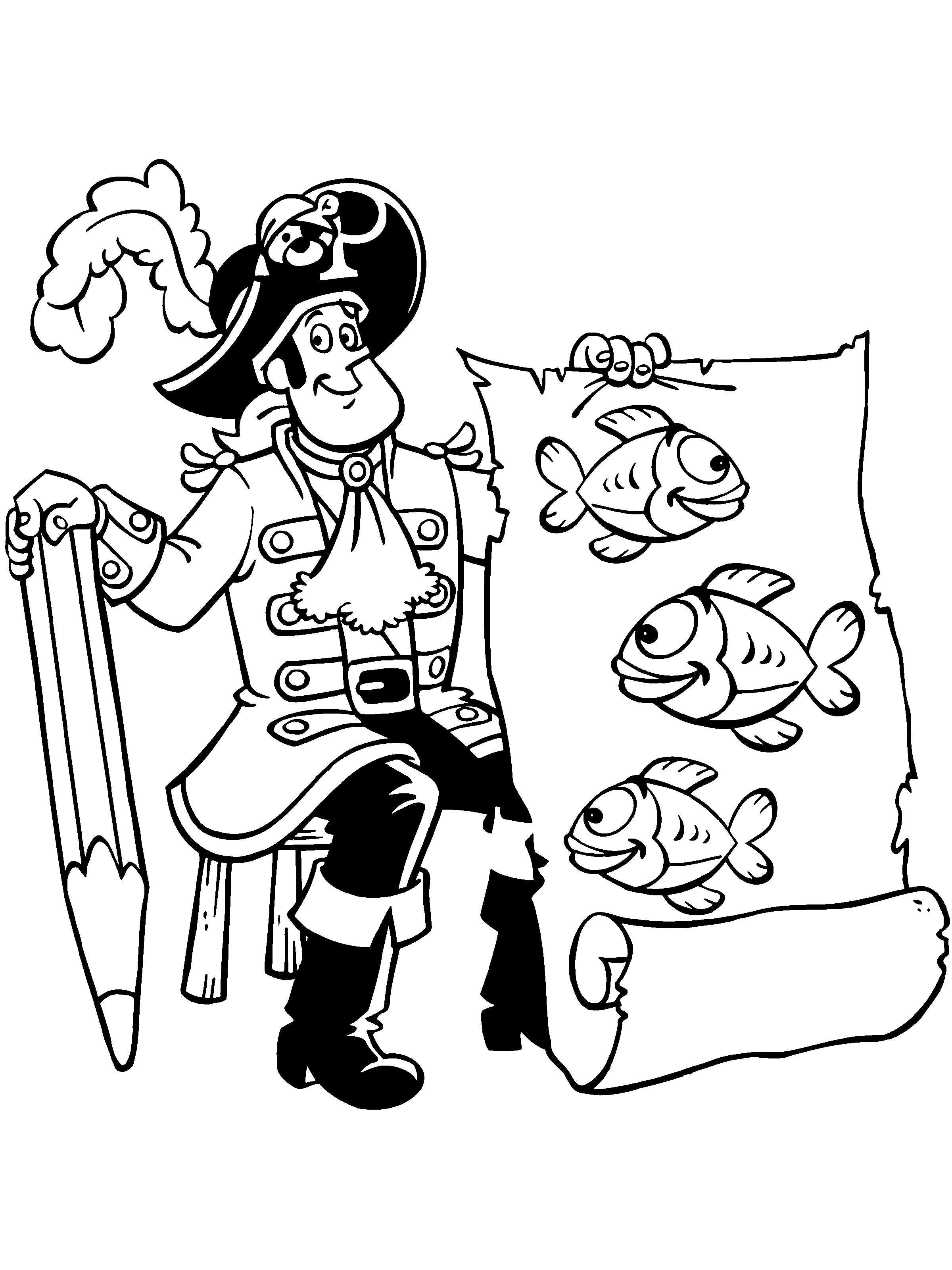 Piet pirate coloriages