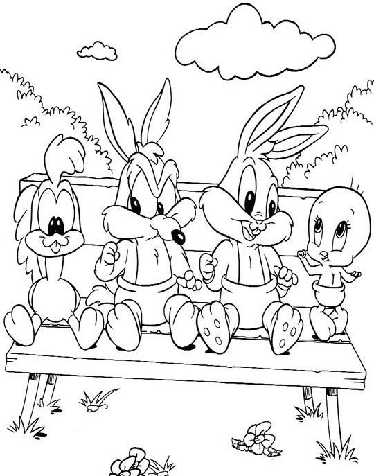 Baby looney tunes coloriages