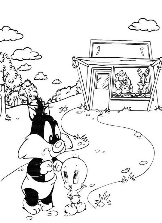 Baby looney tunes coloriages