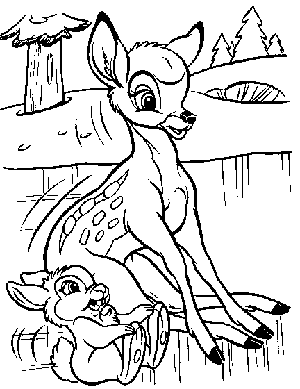 Bambi coloriages