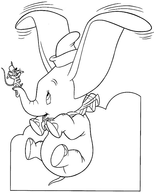 Dumbo coloriages