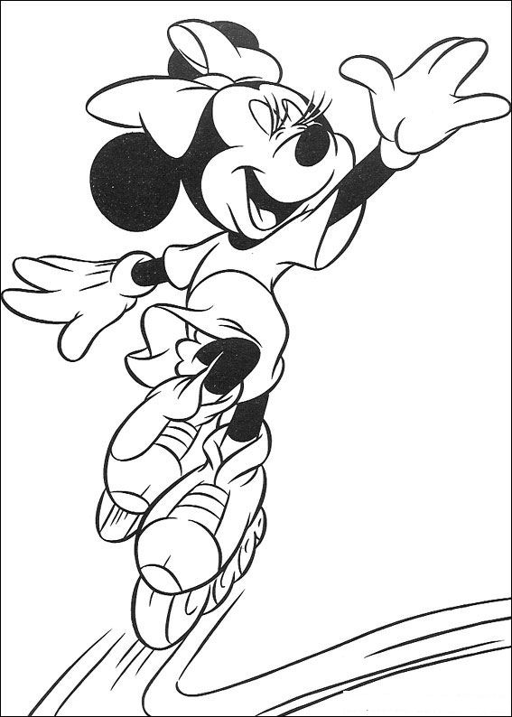 Minnie mouse coloriages