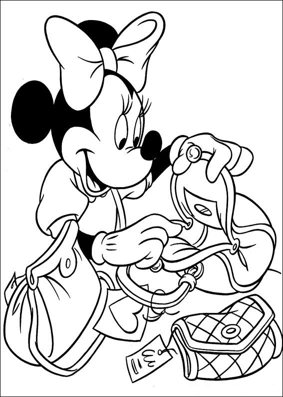 Minnie mouse coloriages