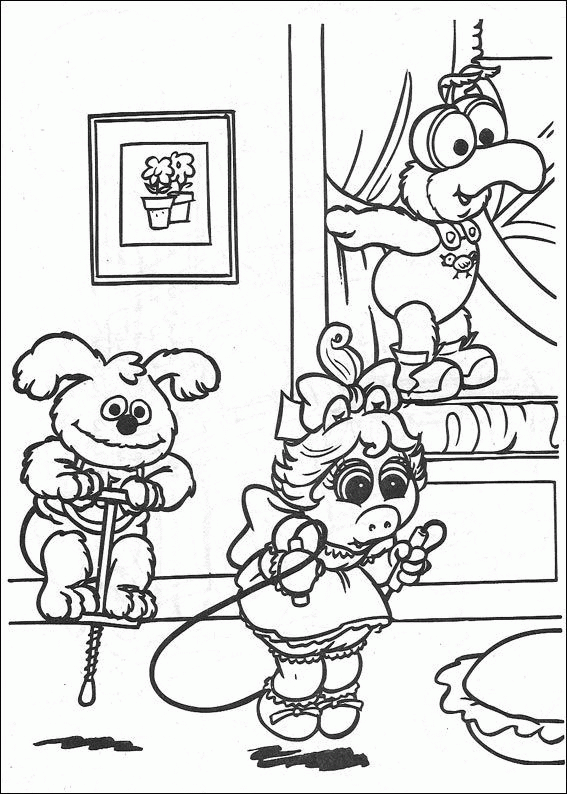 Muppets bebe coloriages