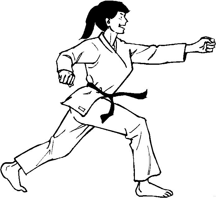 Judo coloriages