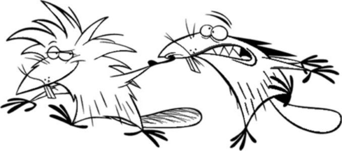 Angry beavers coloriages