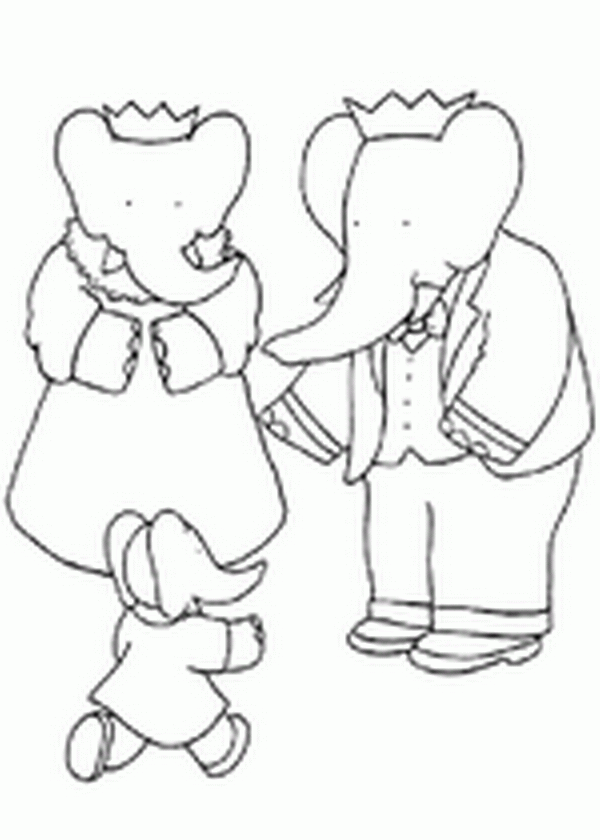 Babar coloriages
