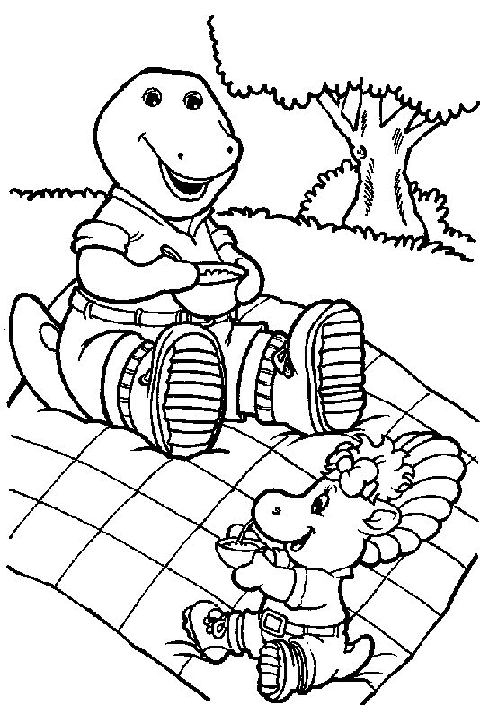 Barney coloriages