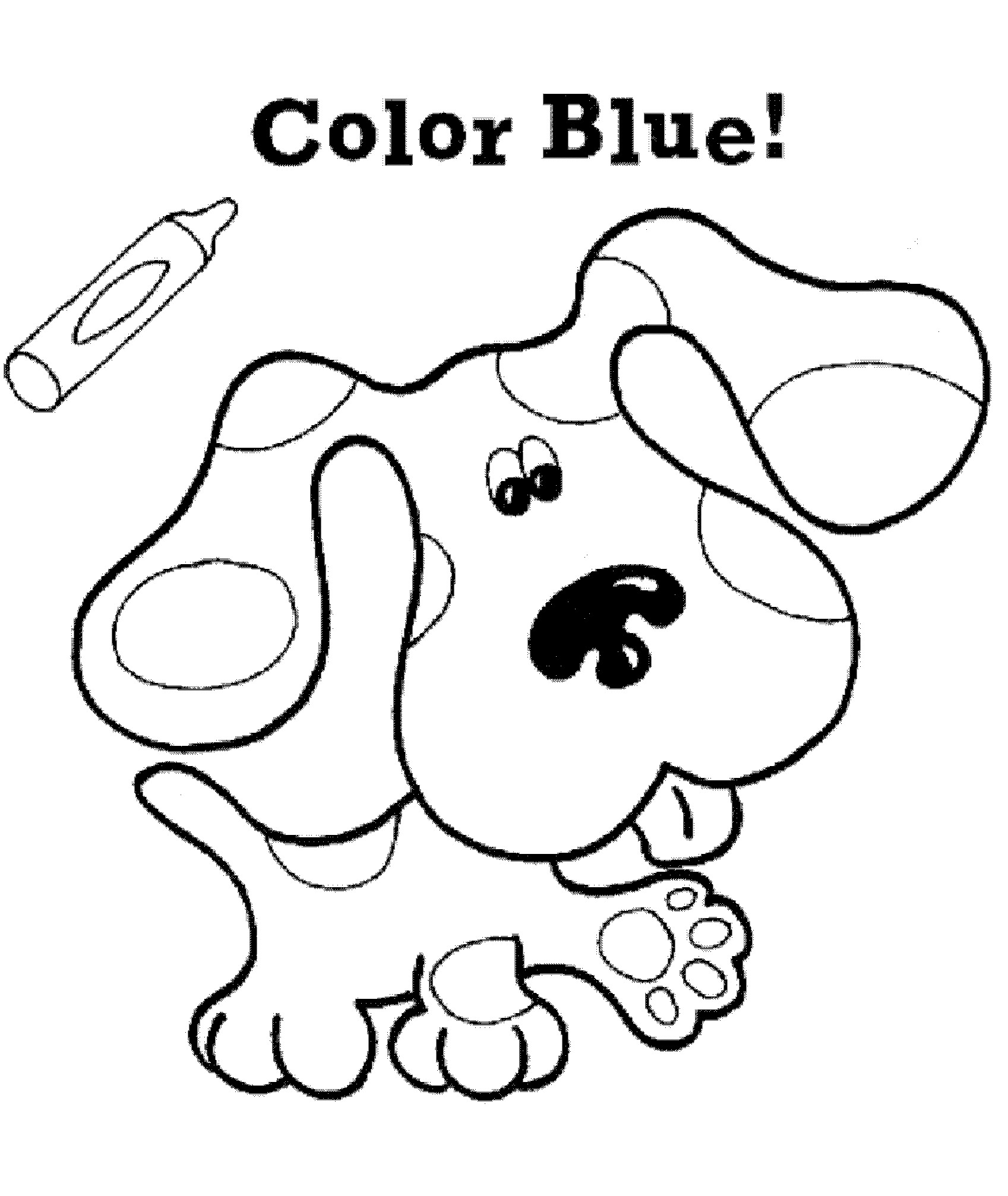 Blues clues coloriages