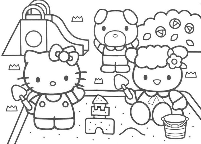 Bonjour kitty coloriages