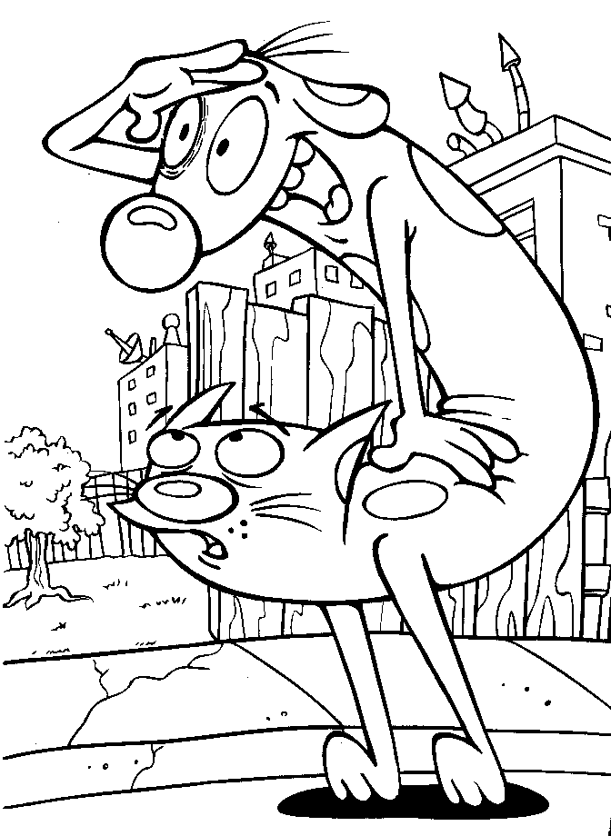 Catdog coloriages